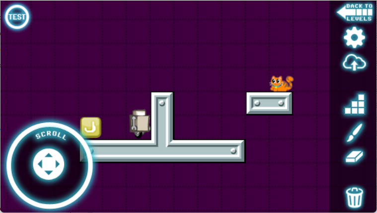 Dragging Robot or Kitty to a new starting location