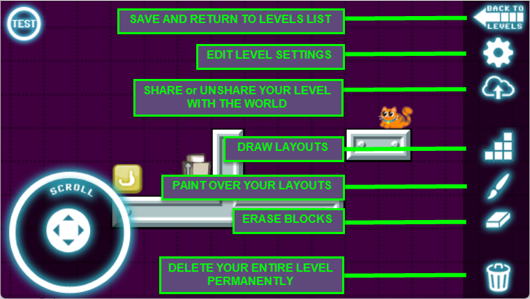 Testing the level in the editor